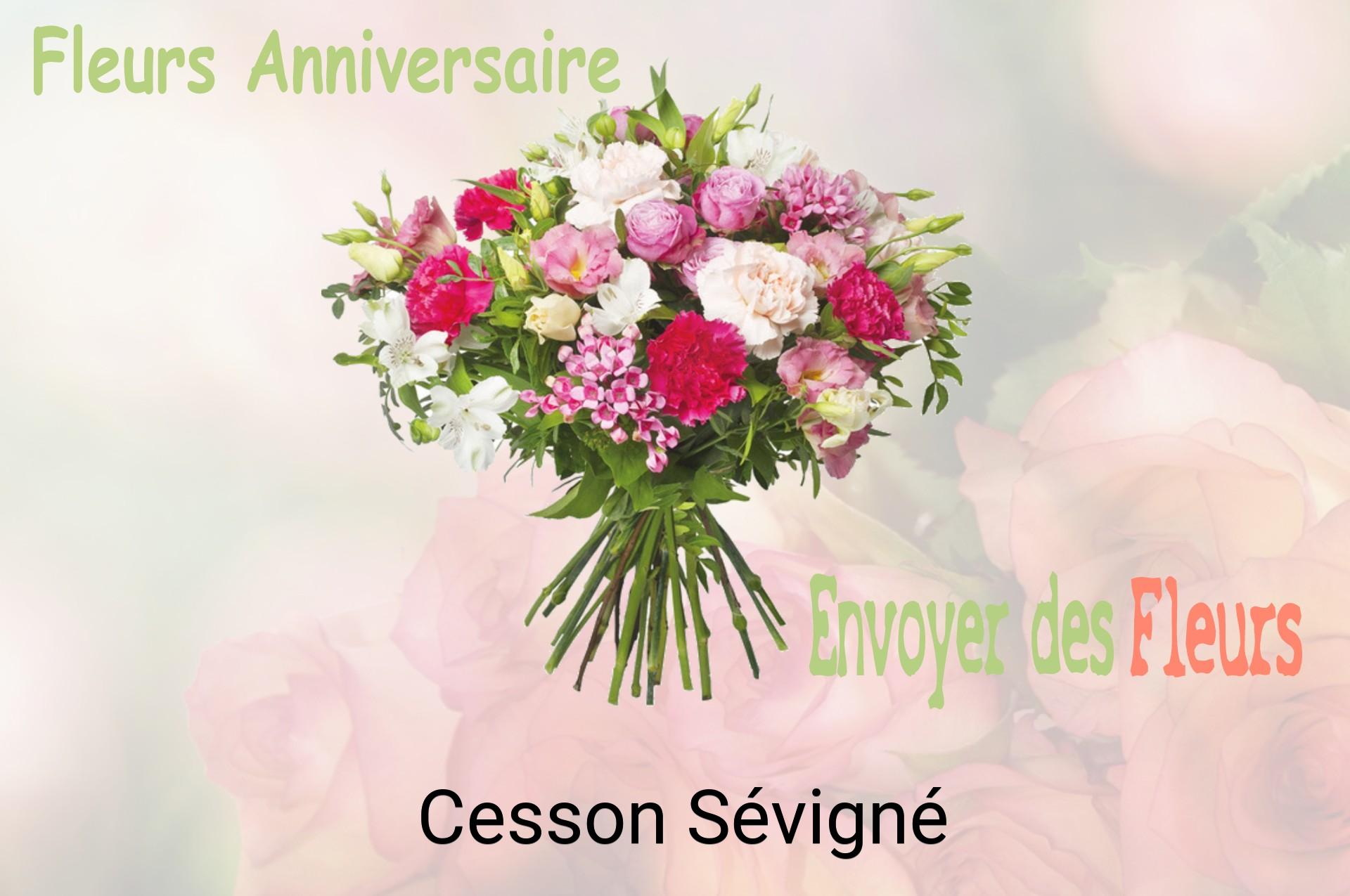 Bouquet de fleurs d’anniversaire livré à Cesson-Sévigné