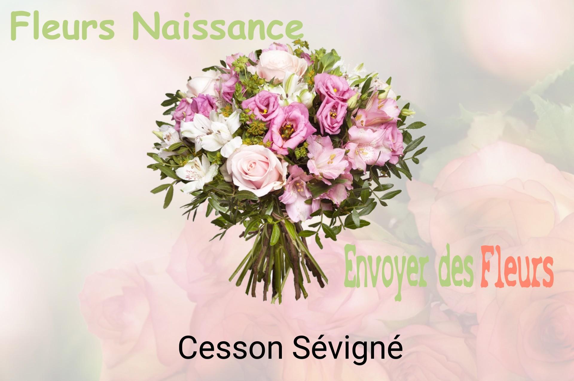 Bouquet de fleurs de naissance livré à Cesson-Sévigné